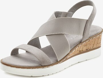 LASCANA Sandals in Grey: front