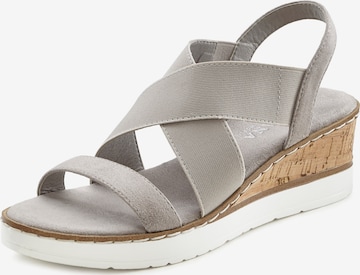 LASCANA - Sandalias en gris: frente