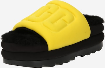 UGG Mules in Yellow: front