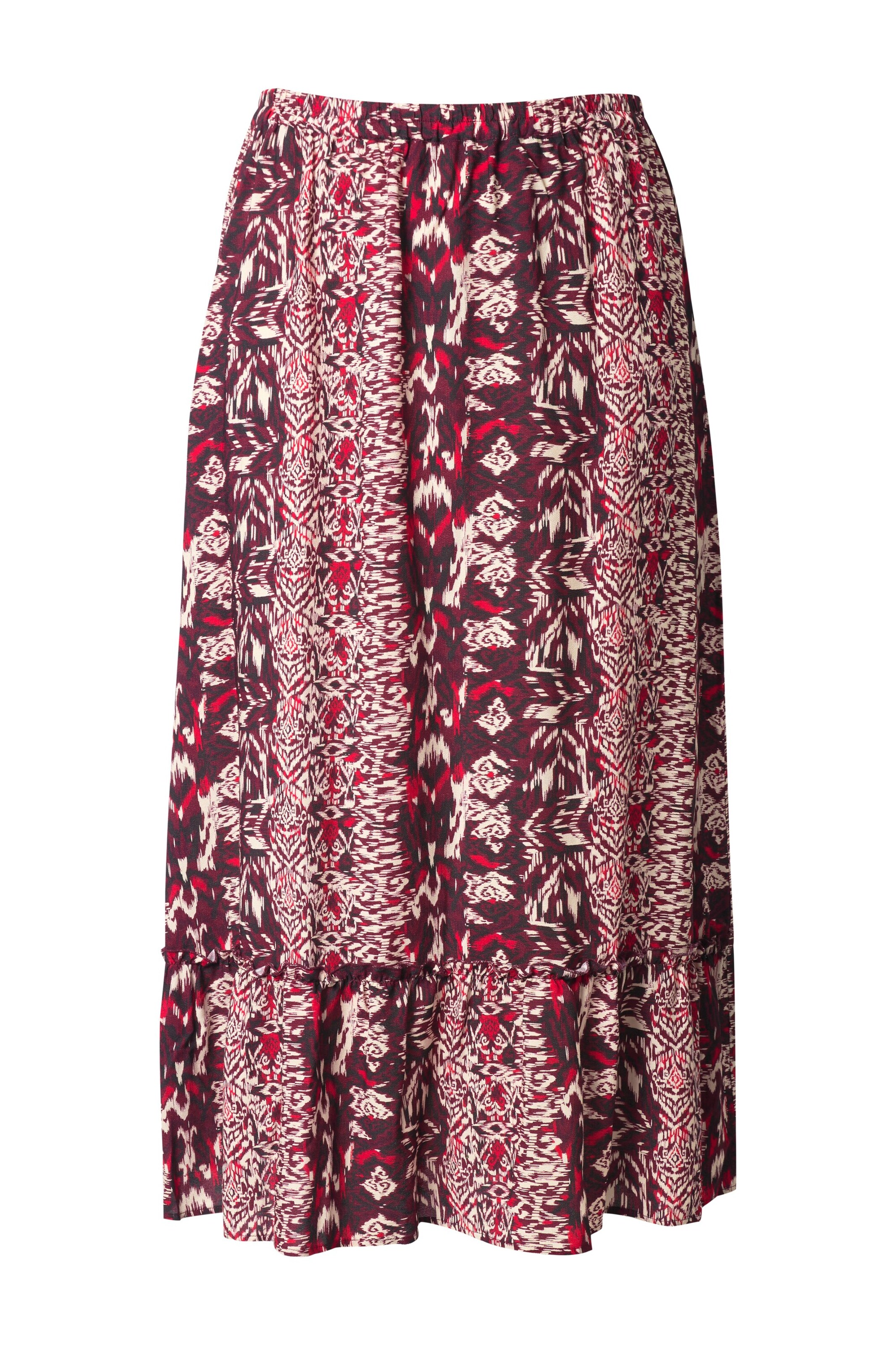 Ulla Popken Rock in Rot: Vorderseite