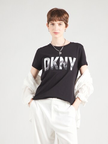 DKNY T-Shirt 'SKYLINE' in Schwarz: Vorderseite