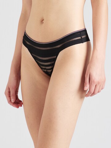 TOMMY HILFIGER Thong in Black: front