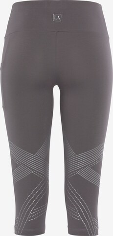 LASCANA ACTIVE Skinny Sportbroek in Grijs