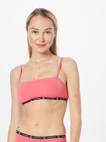 Bustier Soutien-gorge Calvin Klein Underwear en rouge : devant