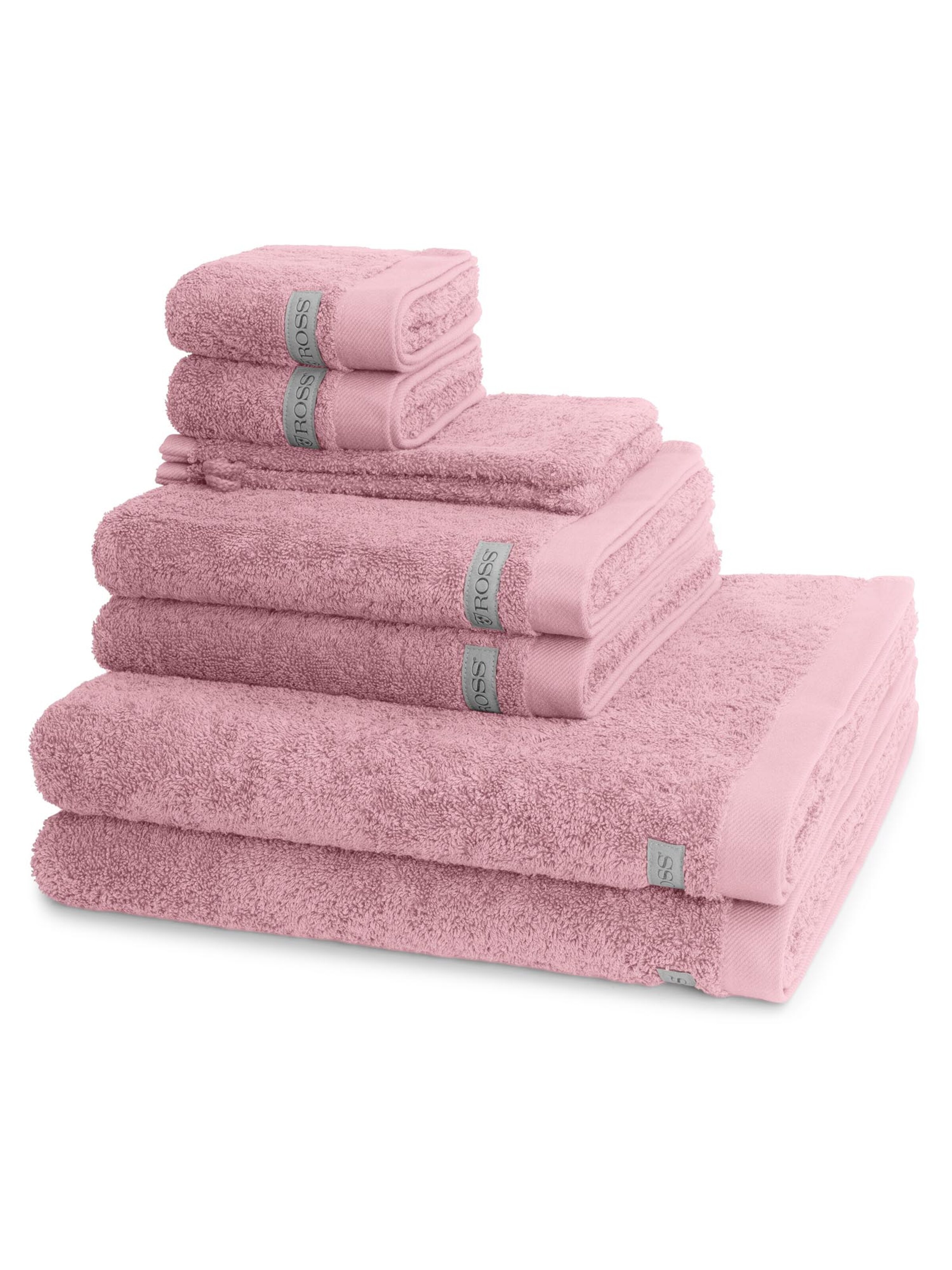 ROSS Towel 'Sinfonie' in Pink: front