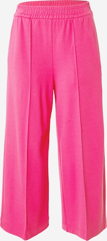 OUI Zvonové kalhoty Kalhoty s puky – pink: přední strana