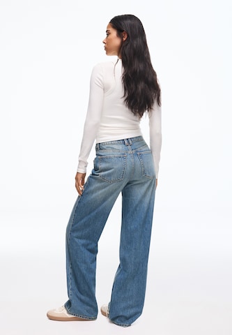 Wide leg Jeans di Bershka in blu