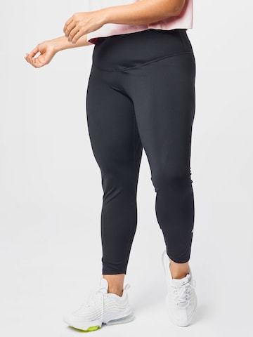 Skinny Pantalon de sport NIKE en noir : devant