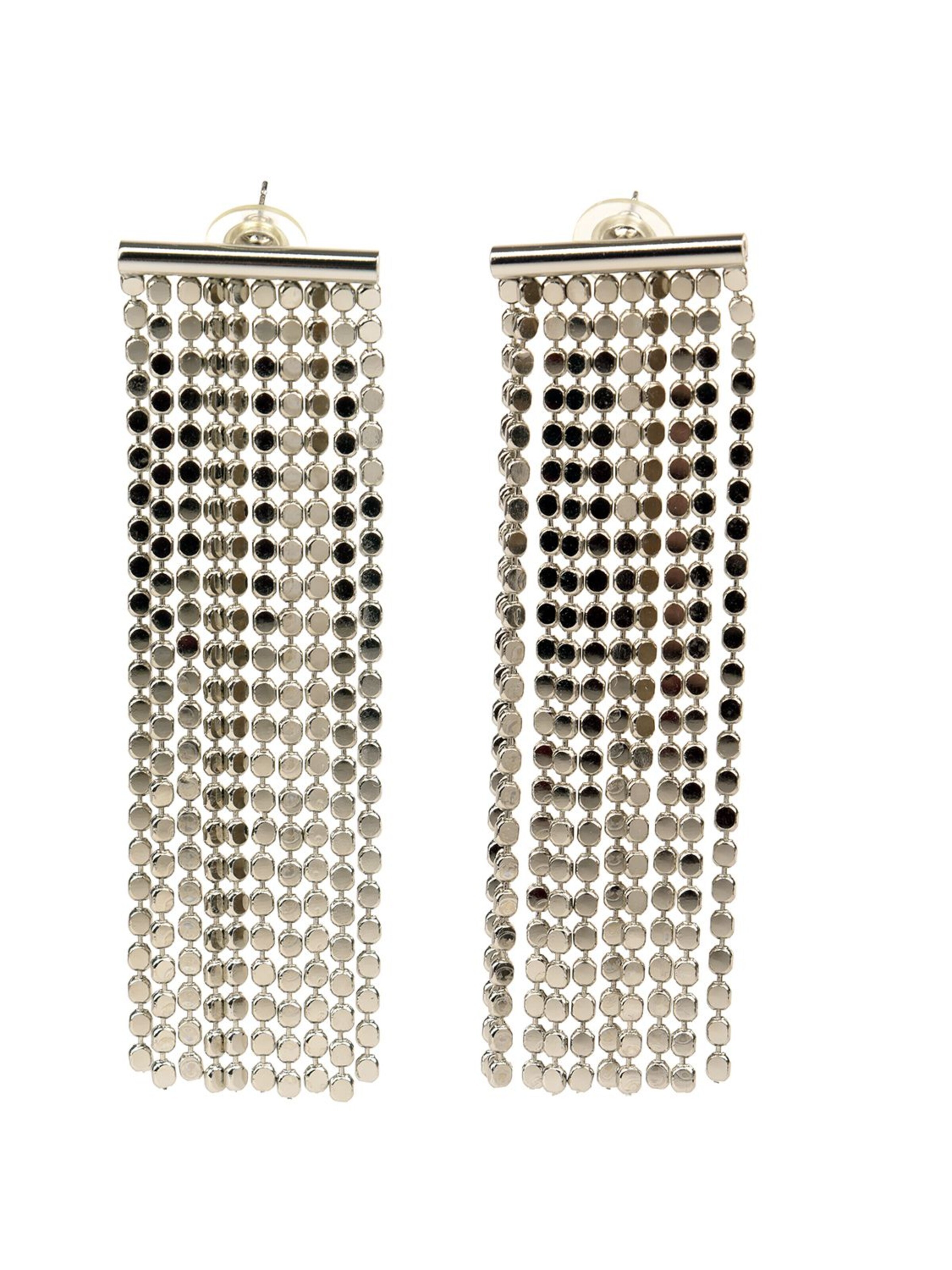 Addicted2 Earrings in Silver: front