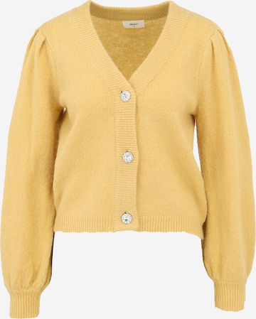 OBJECT Petite Knit Cardigan 'Eve' in Yellow: front