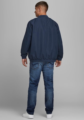 Jack & Jones Plus Between-Season Jacket 'Rush' in Blue