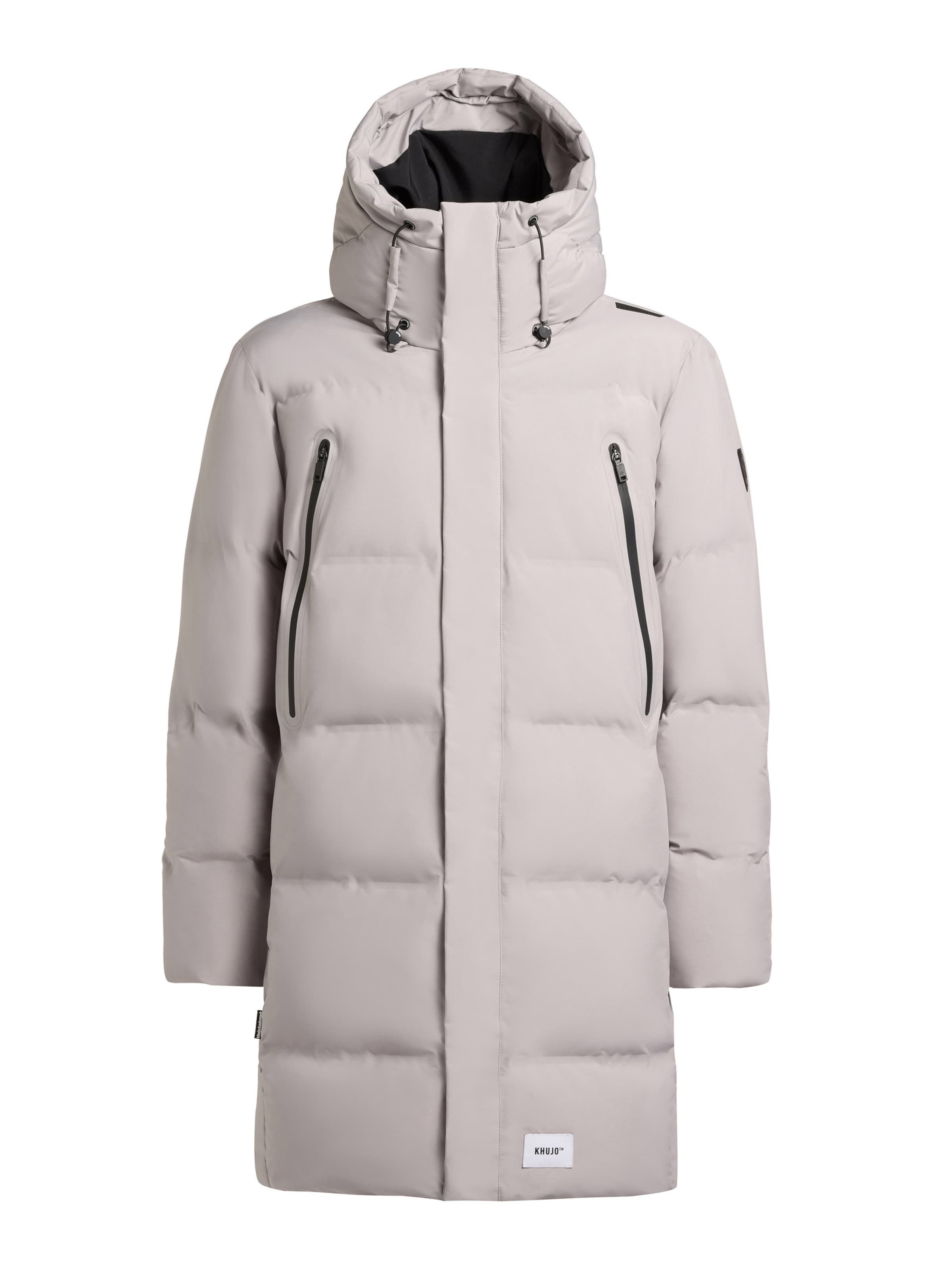 khujo Talvemantel 'Morse 3', värv hall: eest vaates