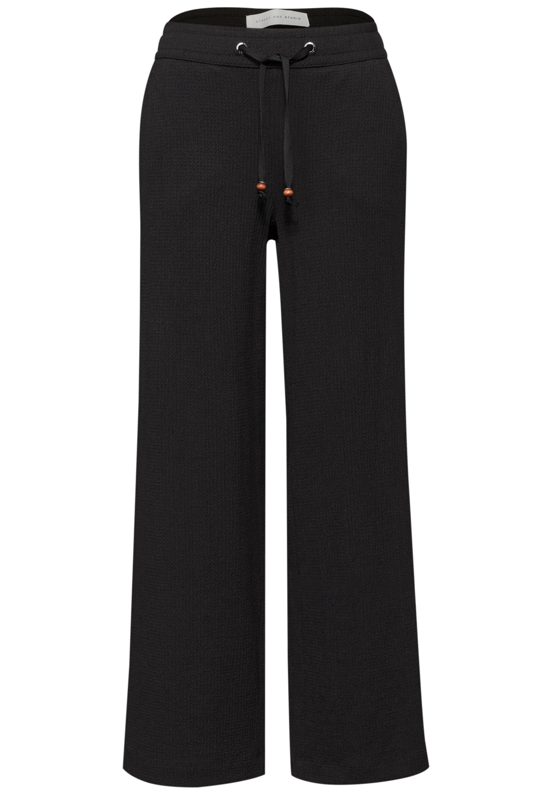 Street One Studio Hose in Schwarz: Vorderseite