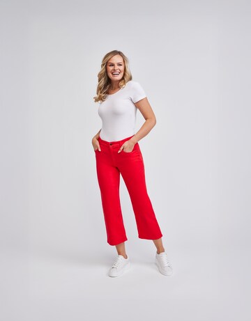 wonderjeans Regular Jeans in Rot: Vorderseite