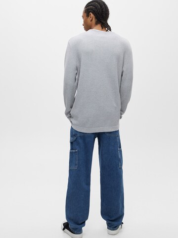 Bluză de molton de la Pull&Bear pe gri