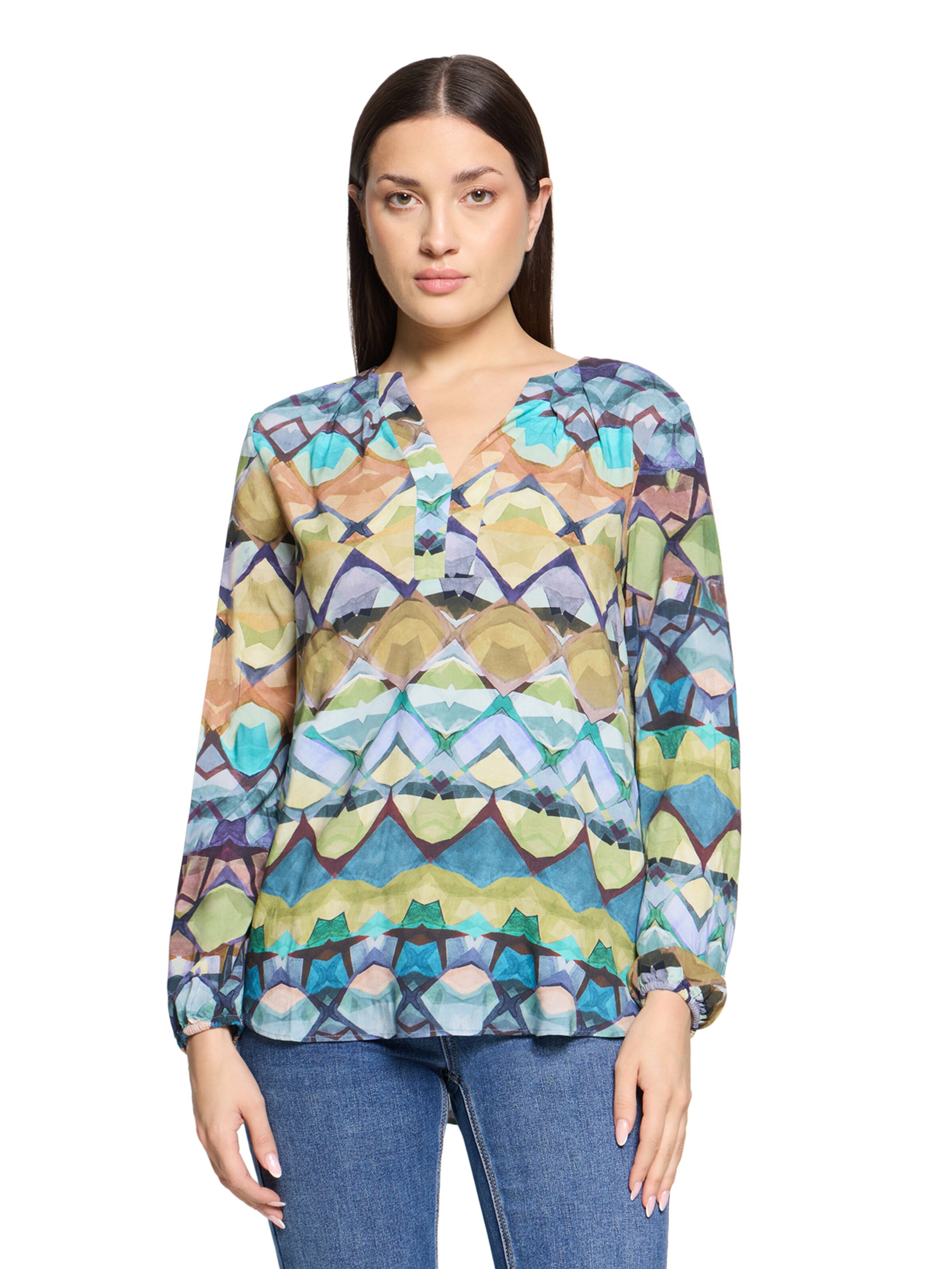 Camicia da donna di Cartoon in verde: frontale