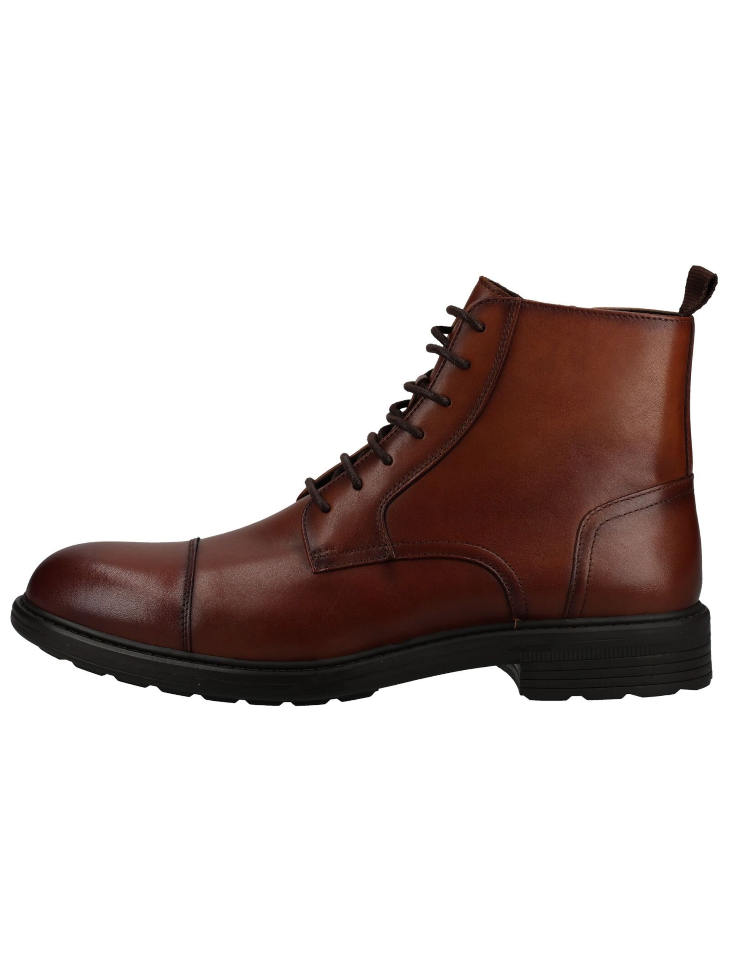Bottines à lacets GEOX en marron : sur le côté