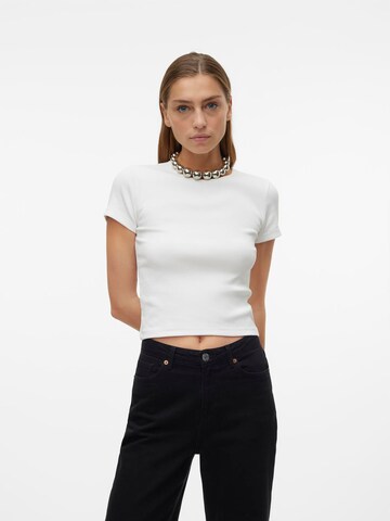 T-shirt 'CHLOE' VERO MODA en blanc : devant