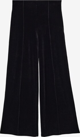 Wide leg Pantaloni cu dungă 'Enphant1' de la MANGO pe negru: față