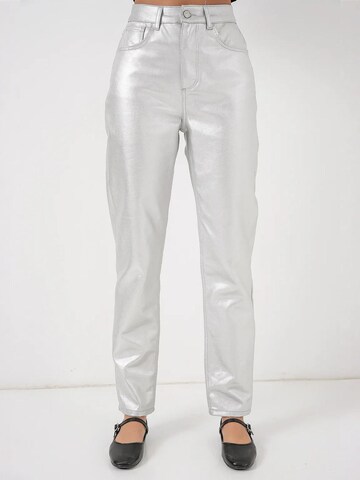 Coupe slim Pantalon Bigdart en argent : devant