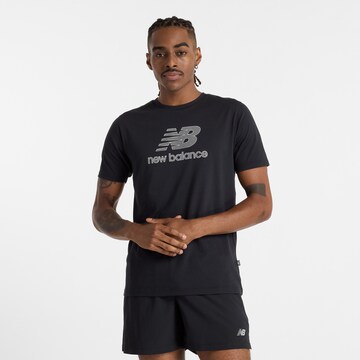 new balance Performance shirt 'Heathertech' in Black: front