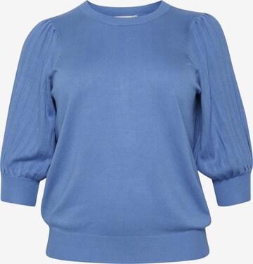 KAFFE CURVE Sweater 'Loni' in Blue: front