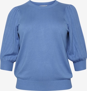 KAFFE CURVE - Jersey 'Loni' en azul: frente