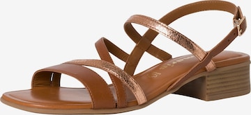 TAMARIS Sandals in Brown: front