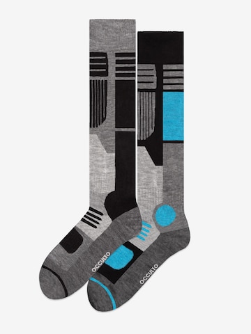 Occulto Sports socks 'Ski Maria' in Grey