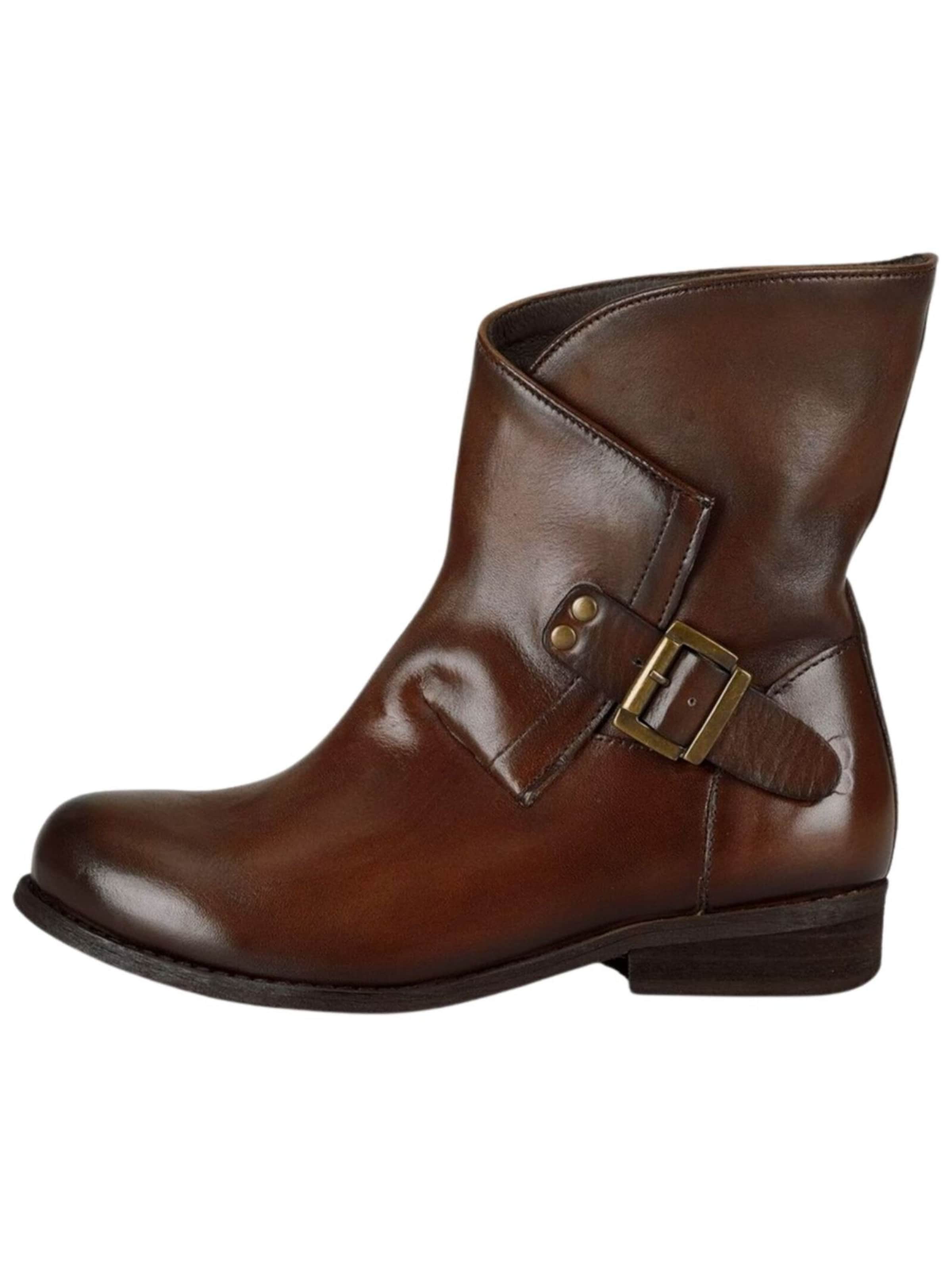 Felmini Wide Fit Ankle Boots in Brown