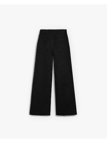 Scalpers Wide leg Jeans 'Shinny Air' in Black