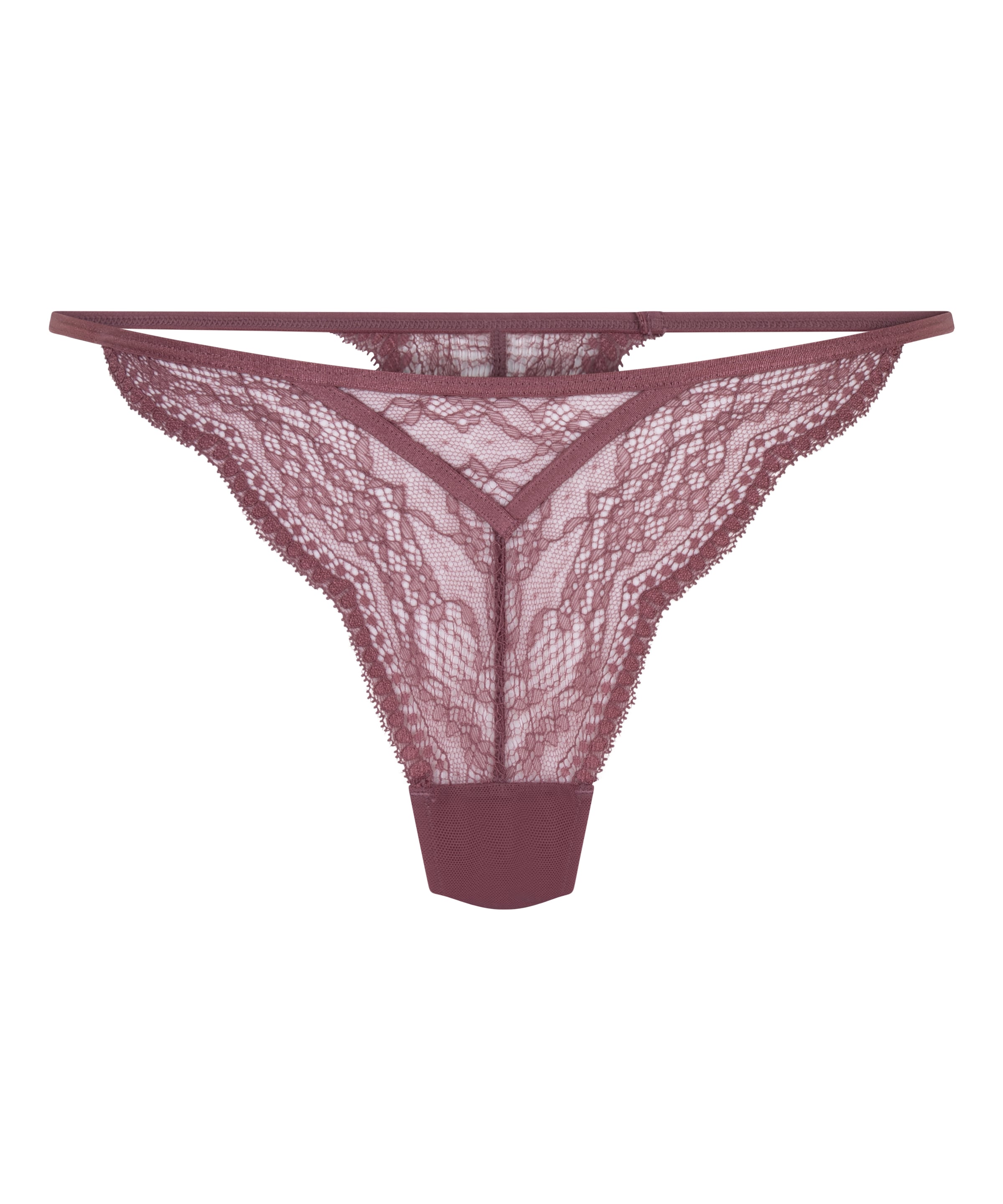 Hunkemöller String 'Isabelle' in XS in de kleur Donkerrood, Productweergave