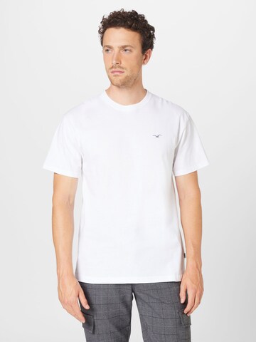 Maglietta 'Ligull' di Cleptomanicx in bianco: frontale