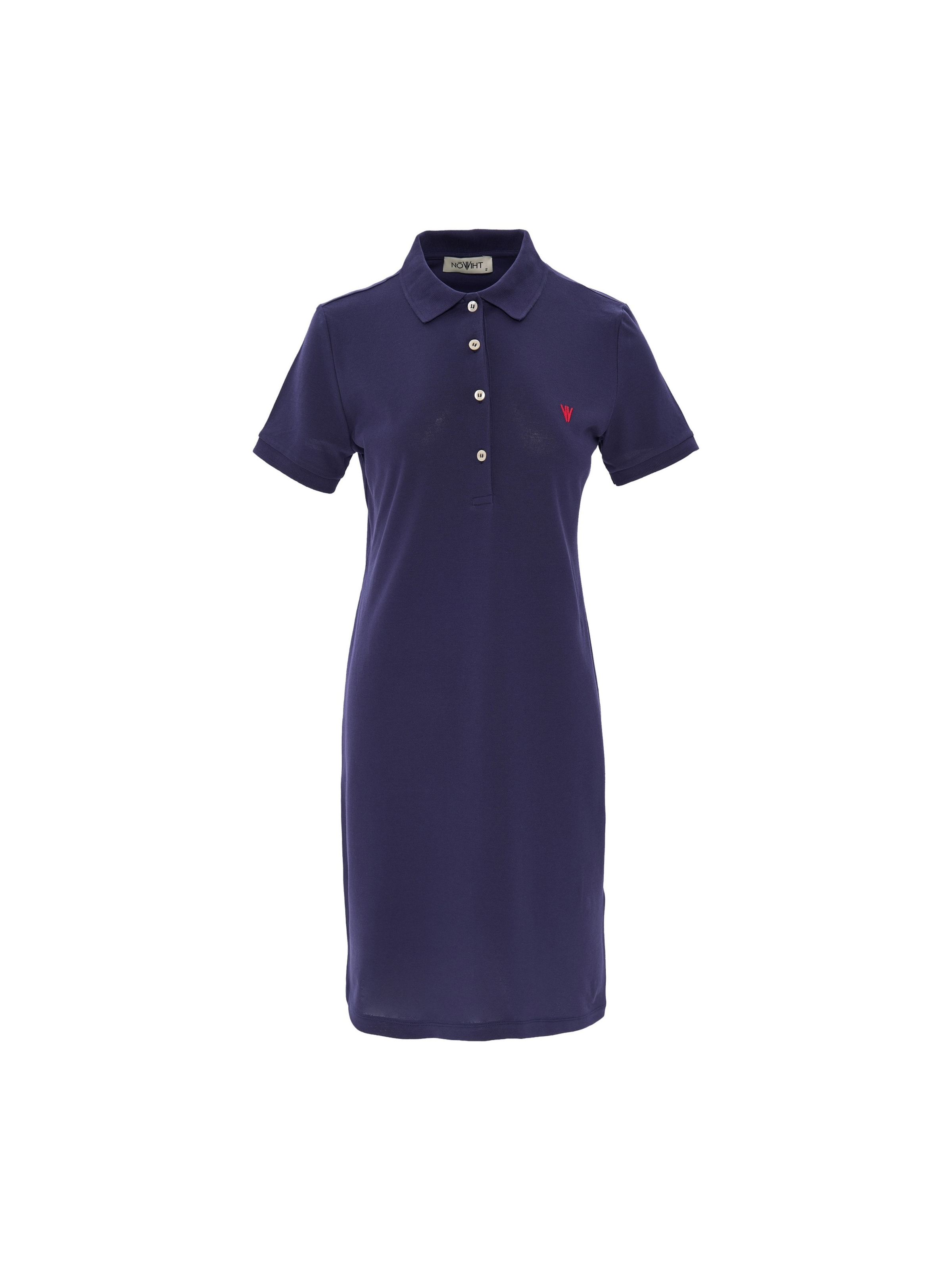 NOWIHT Kleid 'Leocadia'‌‌ in Blau: Vorderseite