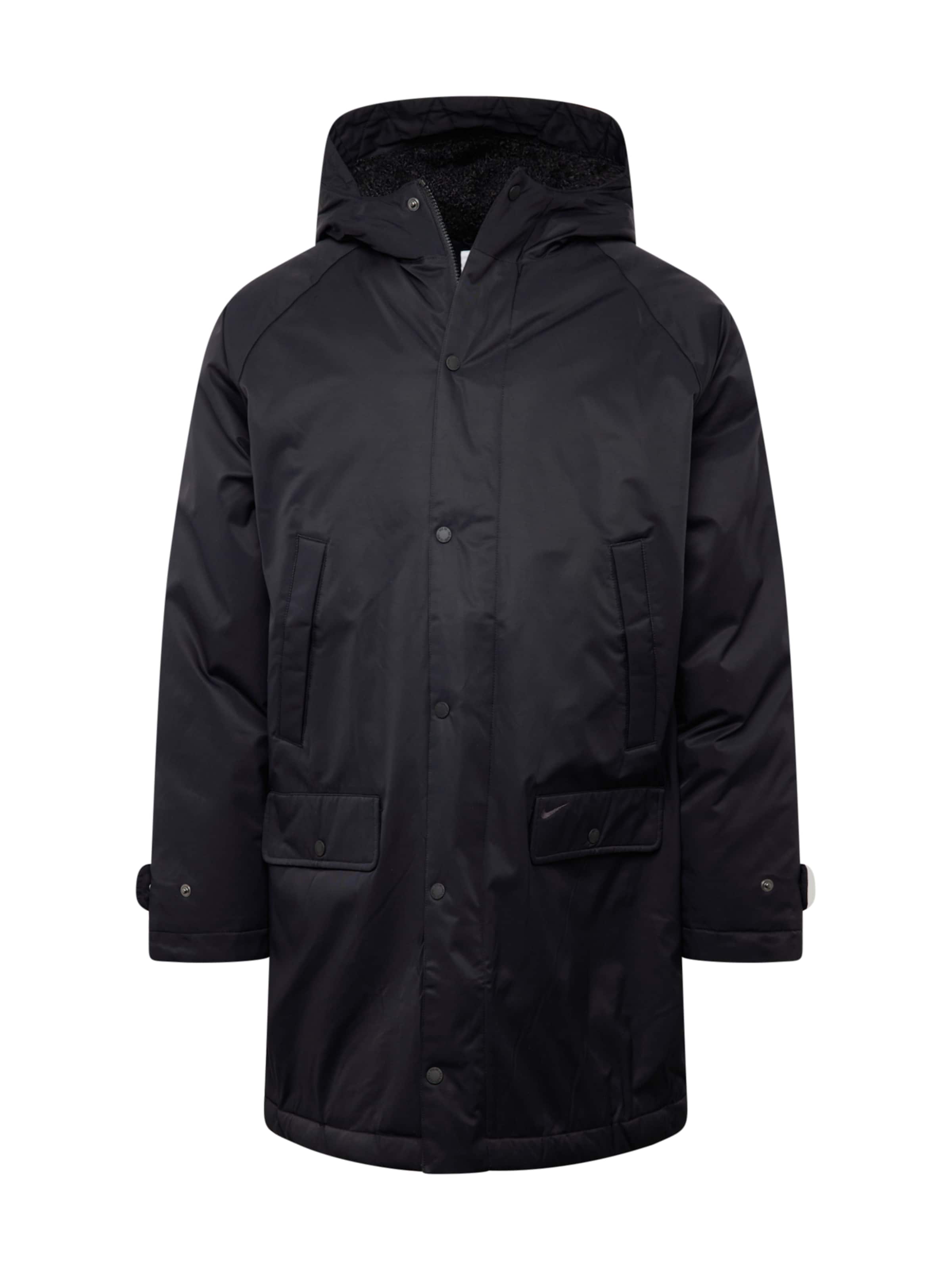 Nike Sportswear Преходно яке в черно: отпред