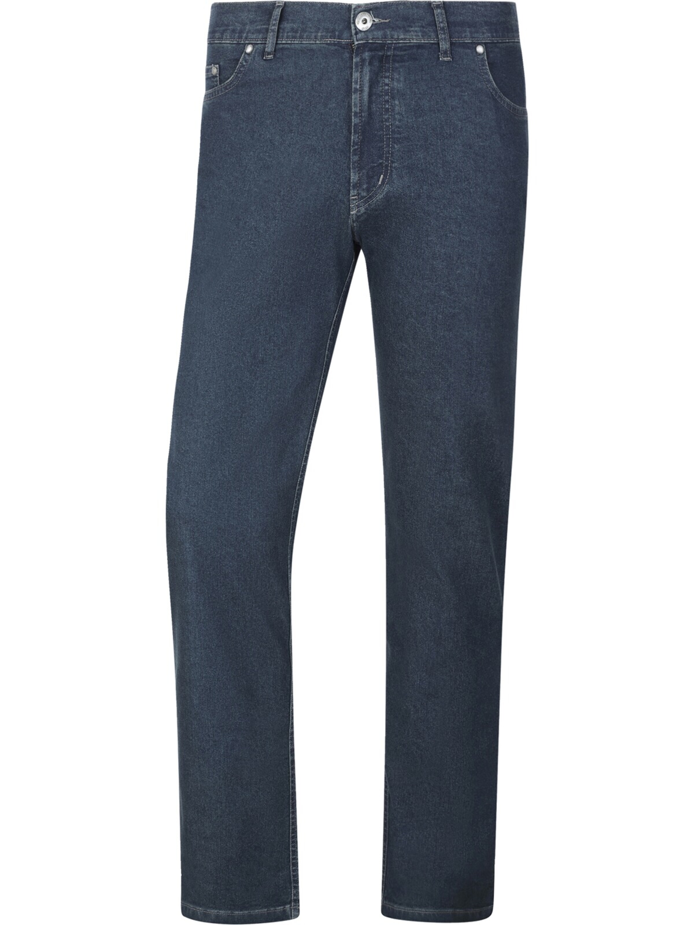 Jan Vanderstorm Loosefit Tiefbundjeans ' Okko ' in Blau: Vorderseite