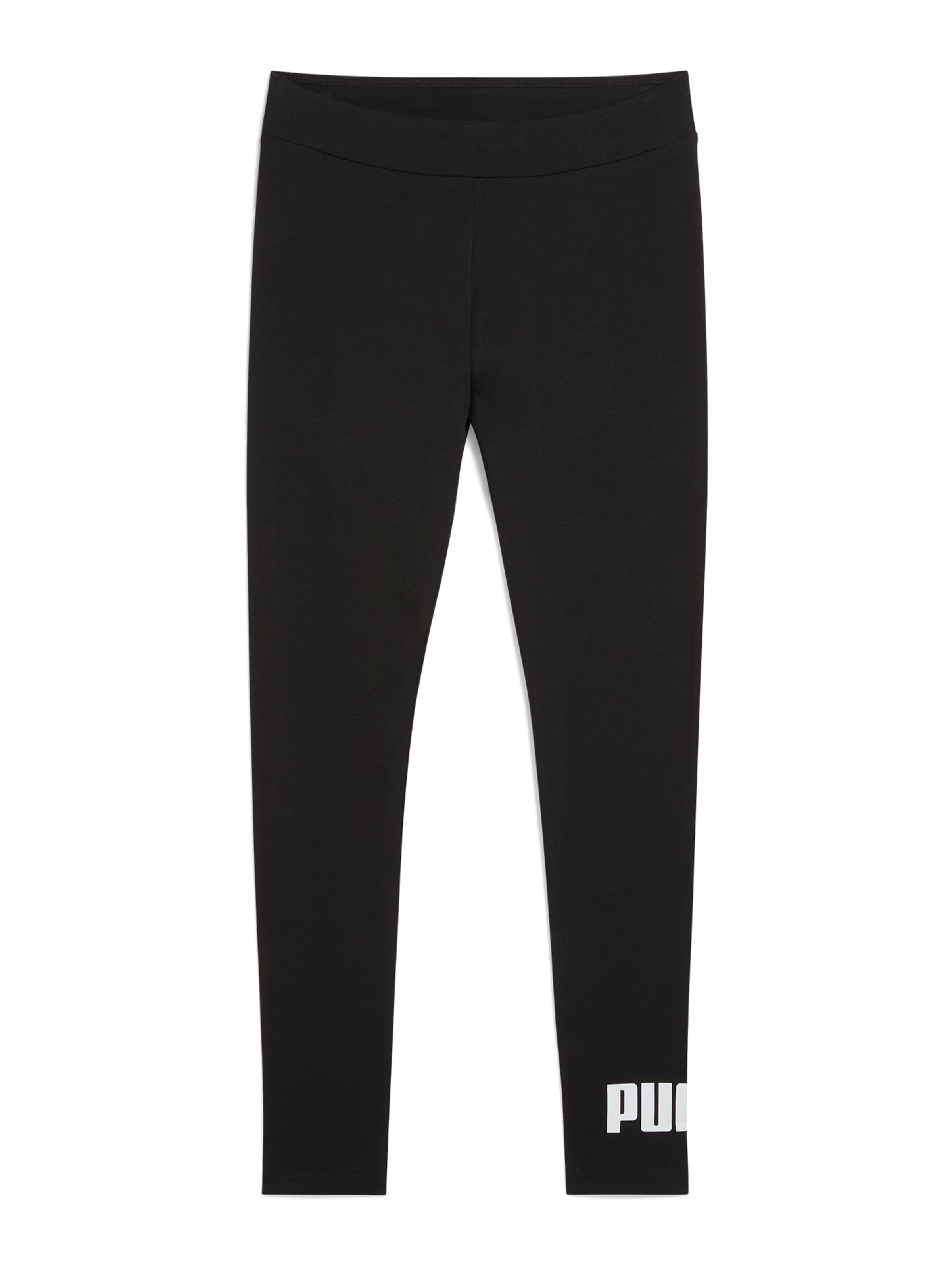 PUMA Skinny Sportbroek &#x27;ESS No. 1&#x27; in Zwart: voorkant