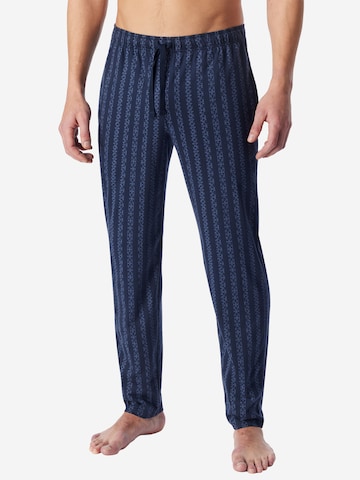 SCHIESSER Pyjamahose ' Mix Relax ' in Blau: Vorderseite