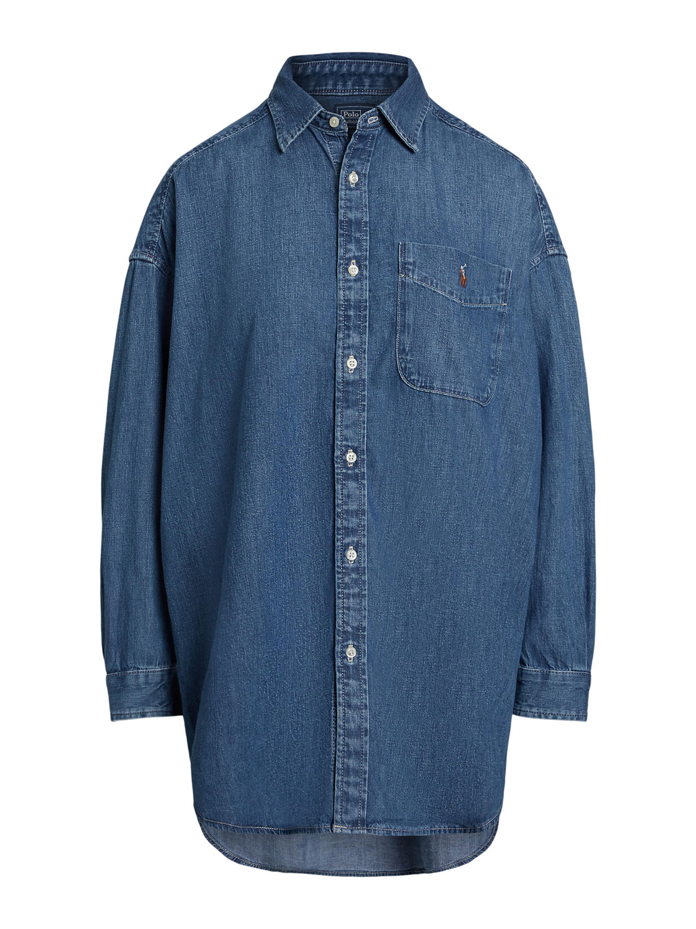 Camicia da donna di Polo Ralph Lauren in blu: frontale