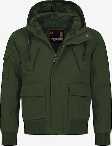 Alessandro Salvarini Winter Jacket in Green: front
