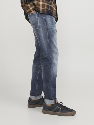 JACK & JONES Tapered Jeans 'JJErik' in Blue