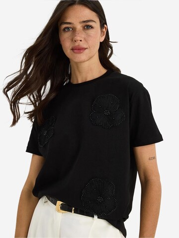 T-shirt Bianco Lucci en noir