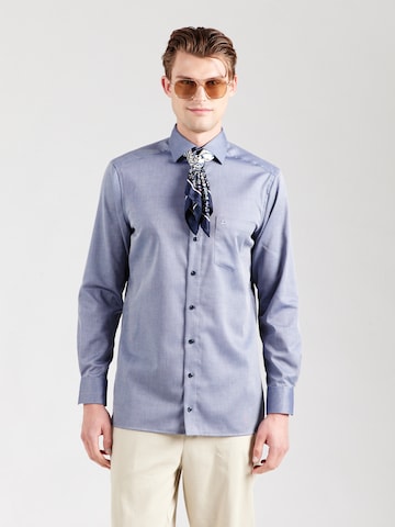 OLYMP - Ajuste regular Camisa en azul: frente