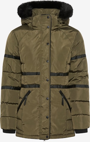 LAURA SCOTT Winter Jacket in Green: front