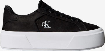Baskets basses Calvin Klein en noir : devant