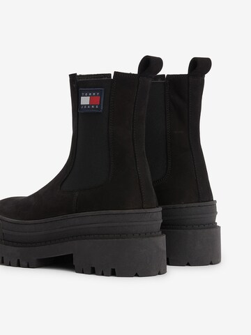 Tommy Jeans Chelsea Boots in Schwarz