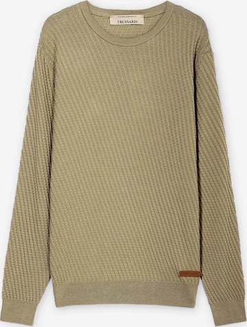 Pull-over Trussardi en vert : devant