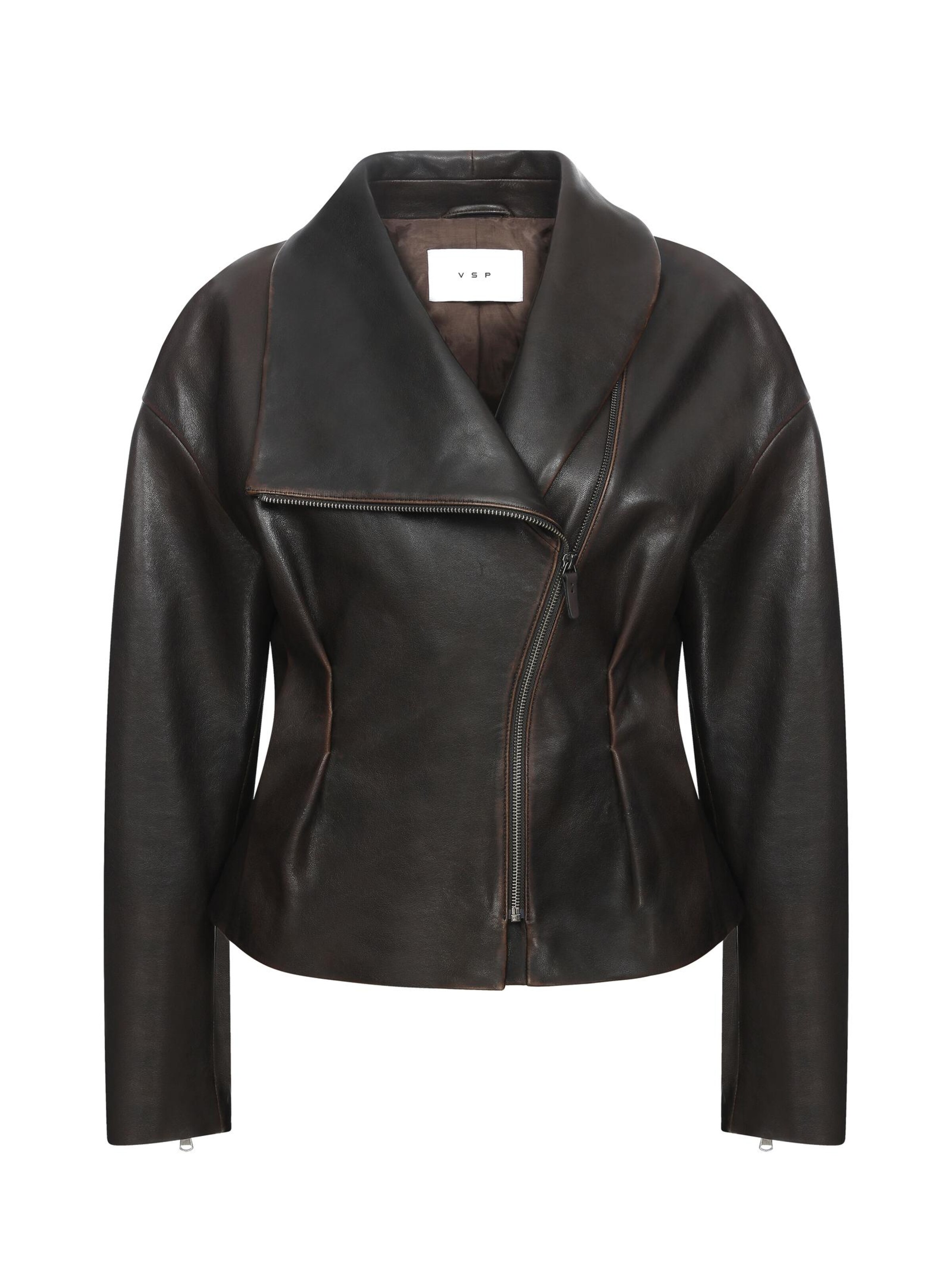 V S P Winterjacke 'Briana'‌‌‌ in Braun: Vorderseite