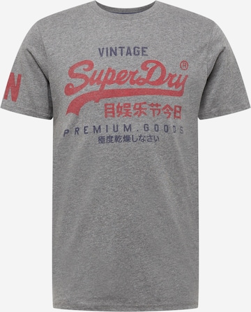 Superdry Koszulka w kolorze szary: przód