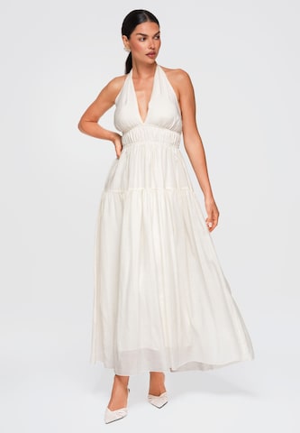 Ombre Avondjurk in Beige: voorkant